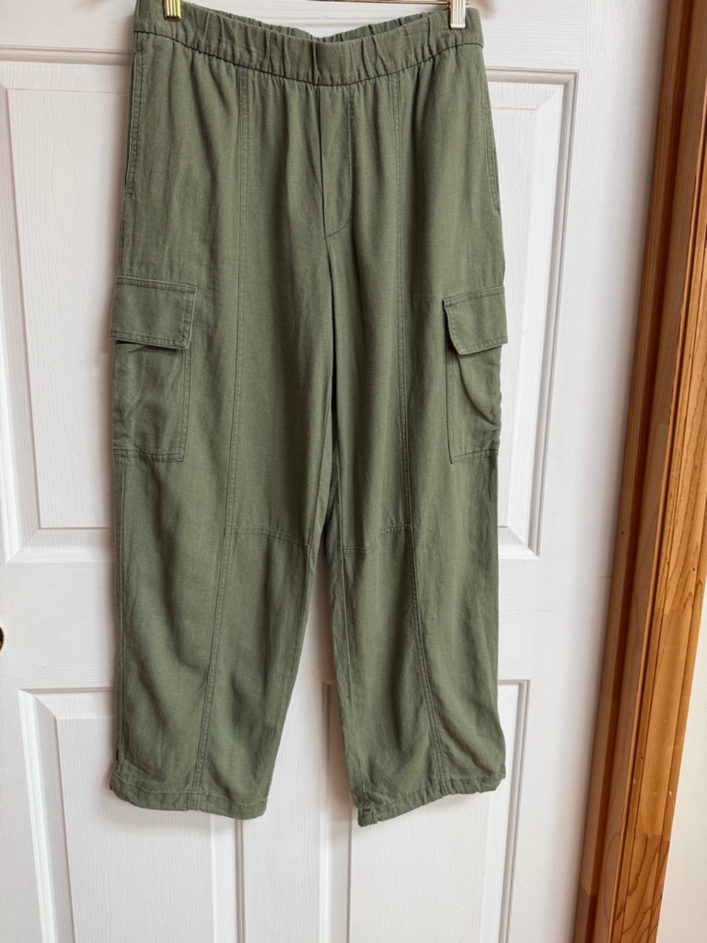 GAP Olive Green Wide-Leg Cargo Jumpsuit Pants